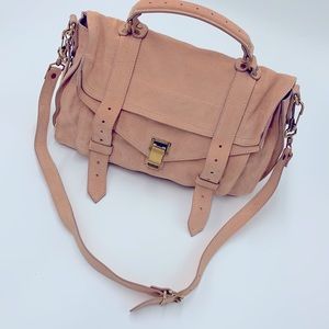 Proenza Schouler PS1 peach Suede bag